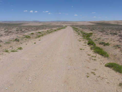 Heading East on CR 2317, Wyoming, GDMBR.